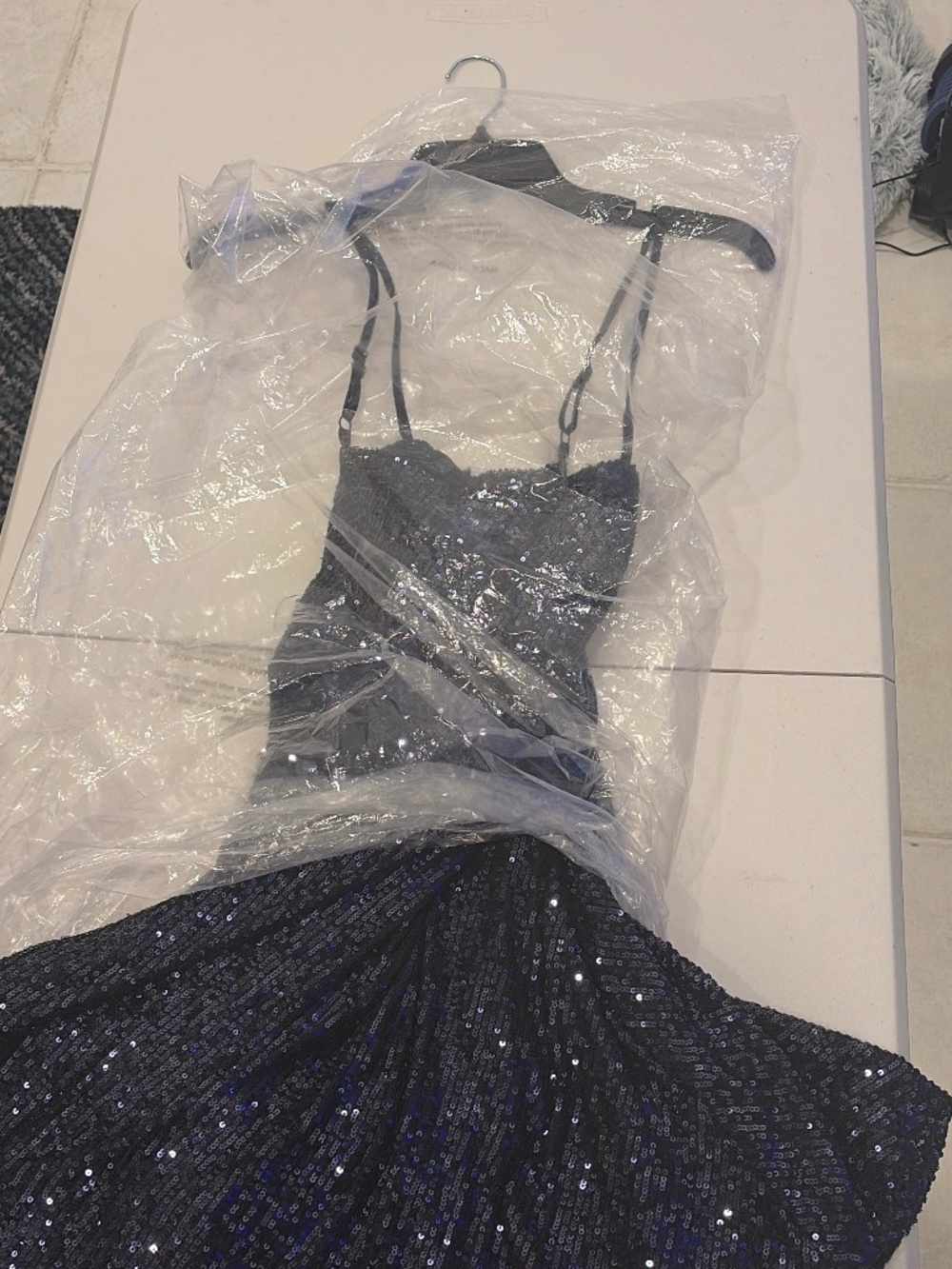 Shimmering evening dress